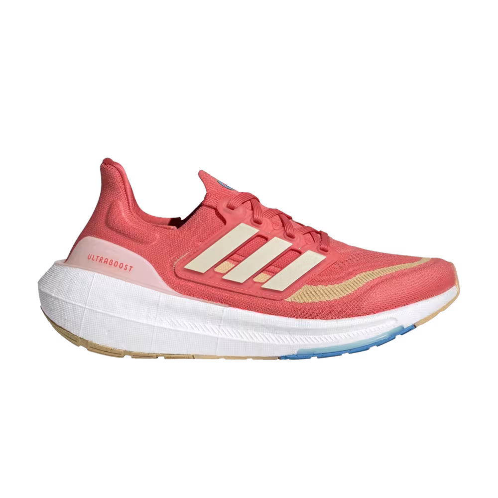 Adidas Women's UltraBoost Light Blue Burst Pink Mismatched