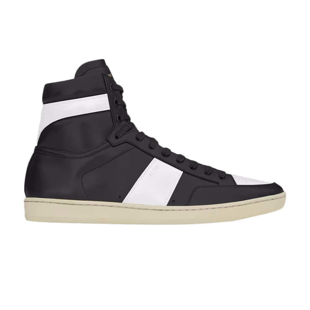 Saint Laurent Signature Court Classic SL/10H High Top Sneaker Black White