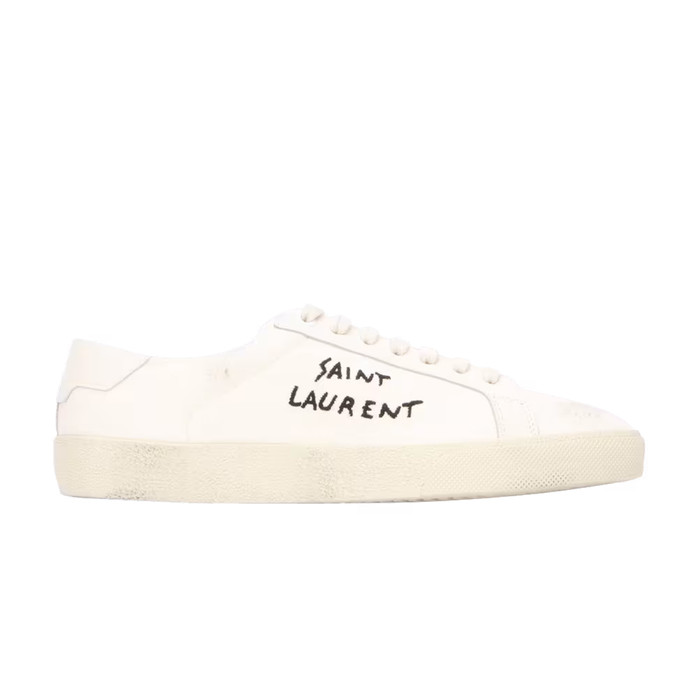 Saint Laurent Women's Court Classic SL/06 Low Embroidered
