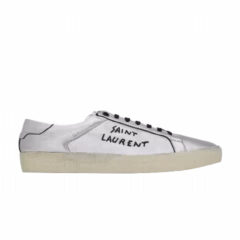 Saint Laurent Wmns Court Classic SL/06 'Metallic Silver'