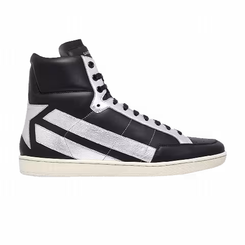 Saint Laurent Court Classic High 'Black Silver'