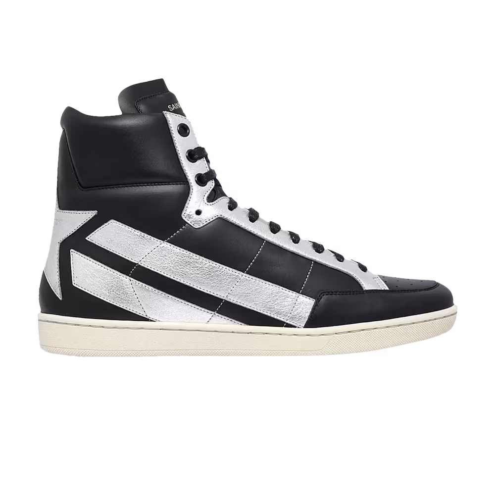 Saint Laurent Court Classic High Black Silver