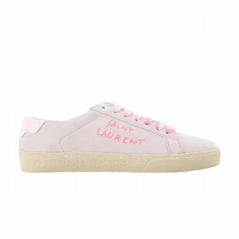 Saint Laurent Wmns Court Classic SL-06 'Optic White Fluo Pink'