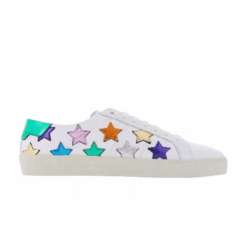 Saint Laurent Wmns Court Classic SL/06 Low 'Stars - Optic White Multi'