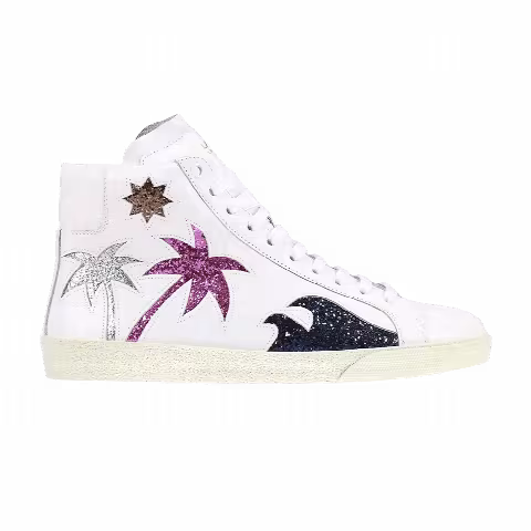 Saint Laurent Wmns Court Classic High 'Glitter Palm Trees'