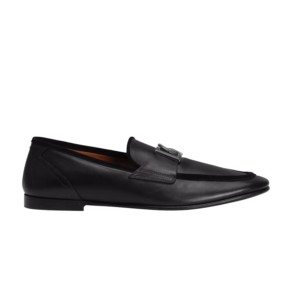 Saint Laurent Dolce & Gabbana Logo Plaque Loafer Black