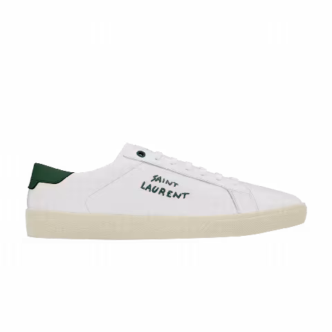 Saint Laurent SL-06 Court Leather 'White Dark Basil'