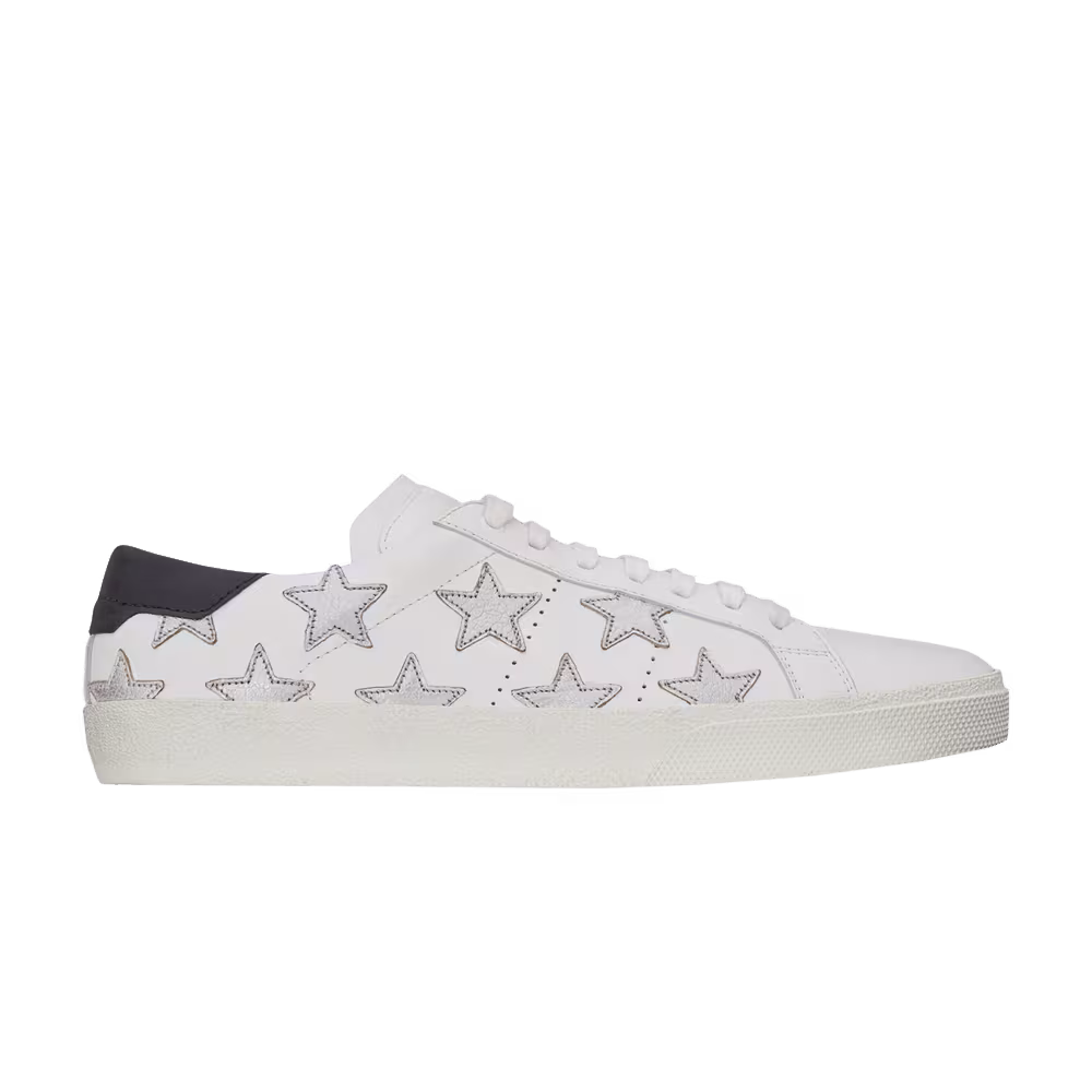 Saint Laurent Women's Court Classic SL-06 White Metallic