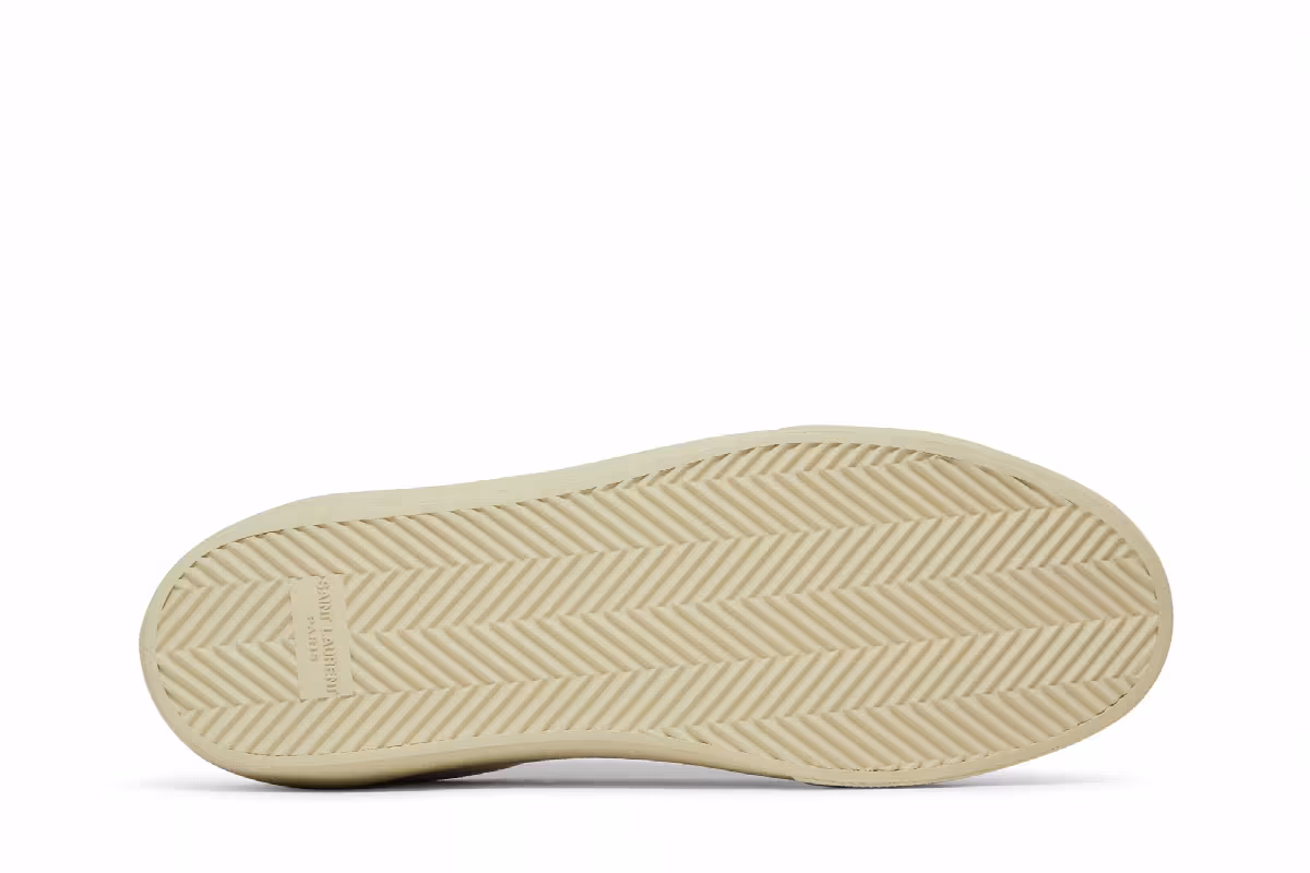Saint Laurent SL-06 Signature Court Suede White Pink, view 5