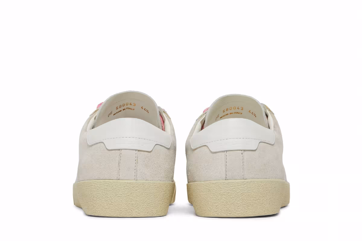 Saint Laurent SL-06 Signature Court Suede White Pink, view 7