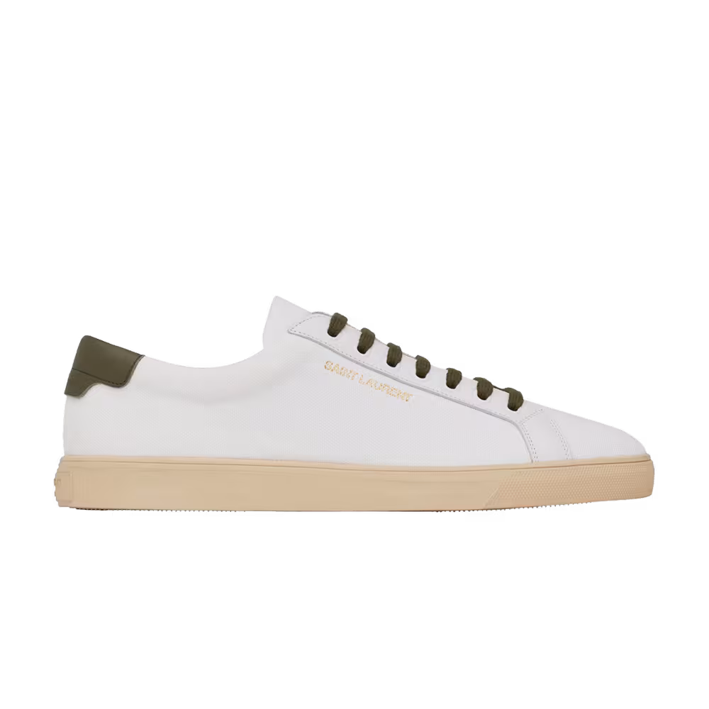 Saint Laurent Andy White Dark Green