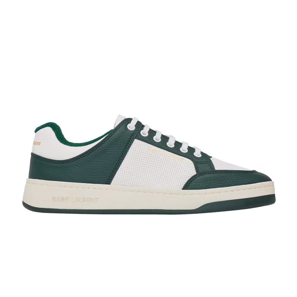 Saint Laurent SL-61 Low White Dark Green