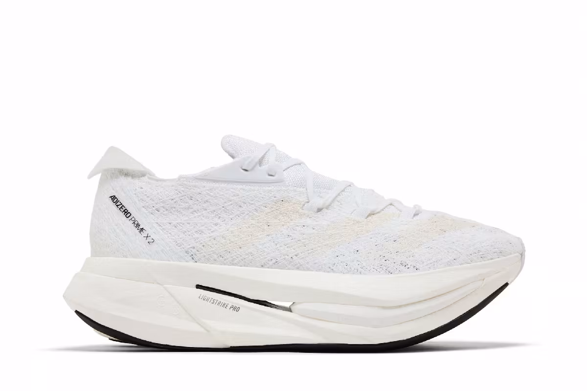 adidas Adizero Prime X 2.0 Strung Wonder White Black, view 2