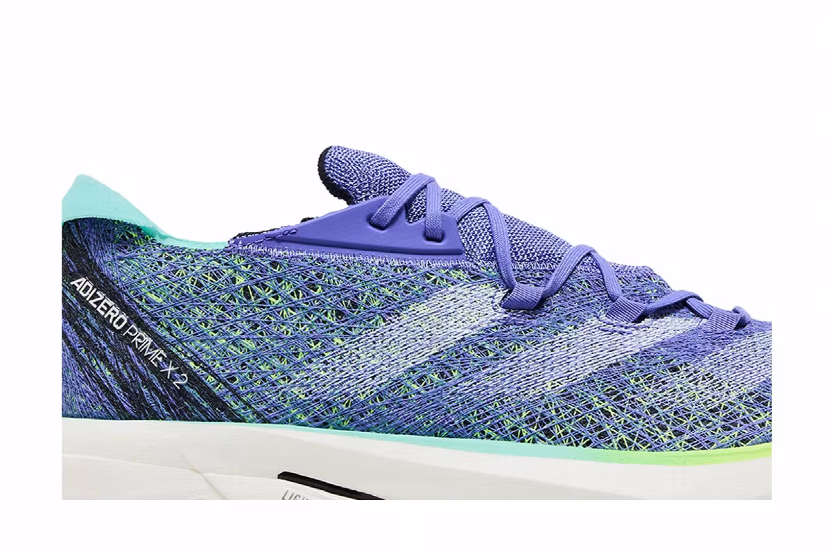 adidas Adizero Prime X 2.0 Strung Cobalt Blue Lucid Lemon, view 3