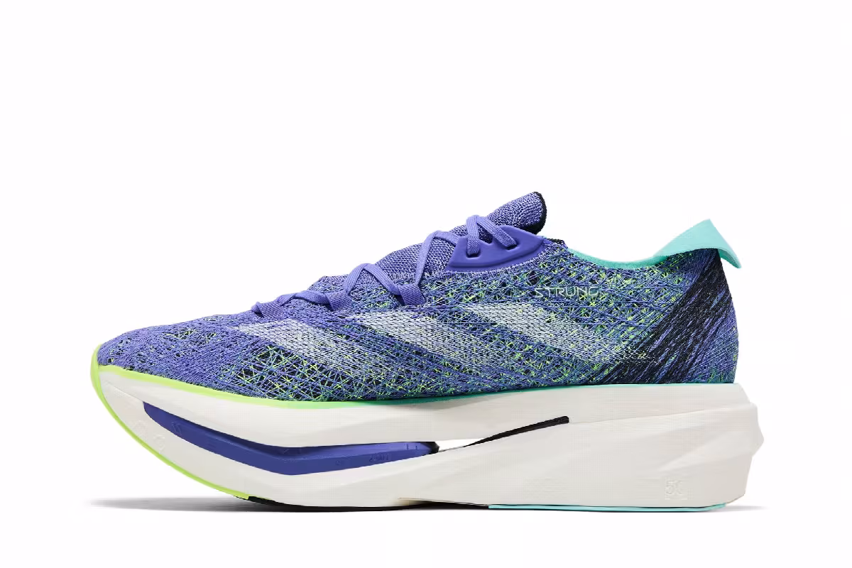 adidas Adizero Prime X 2.0 Strung Cobalt Blue Lucid Lemon, view 4
