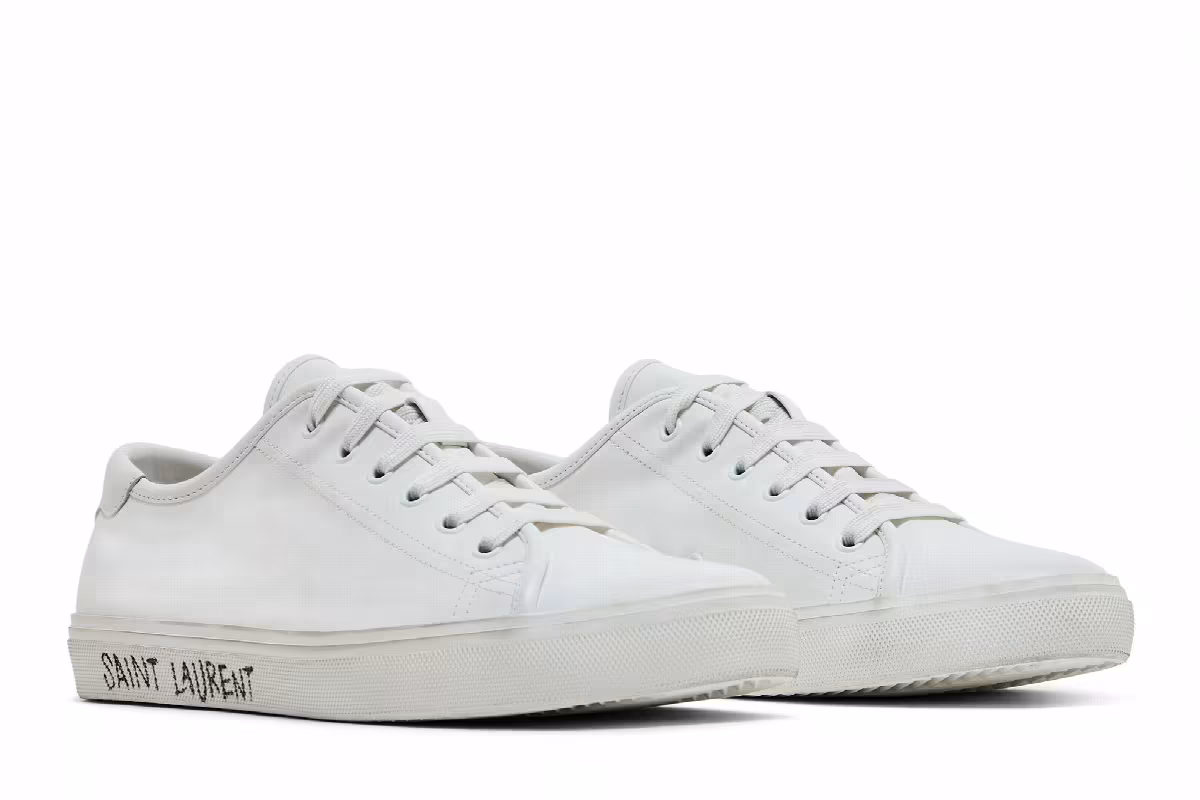 Saint Laurent Malibu Low Optic White, view 9