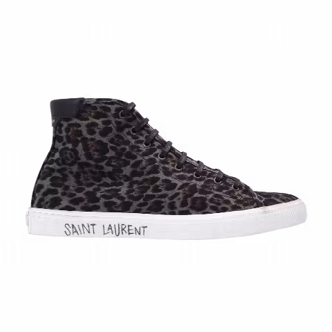 Saint Laurent Malibu Mid 'Grey Leopard'