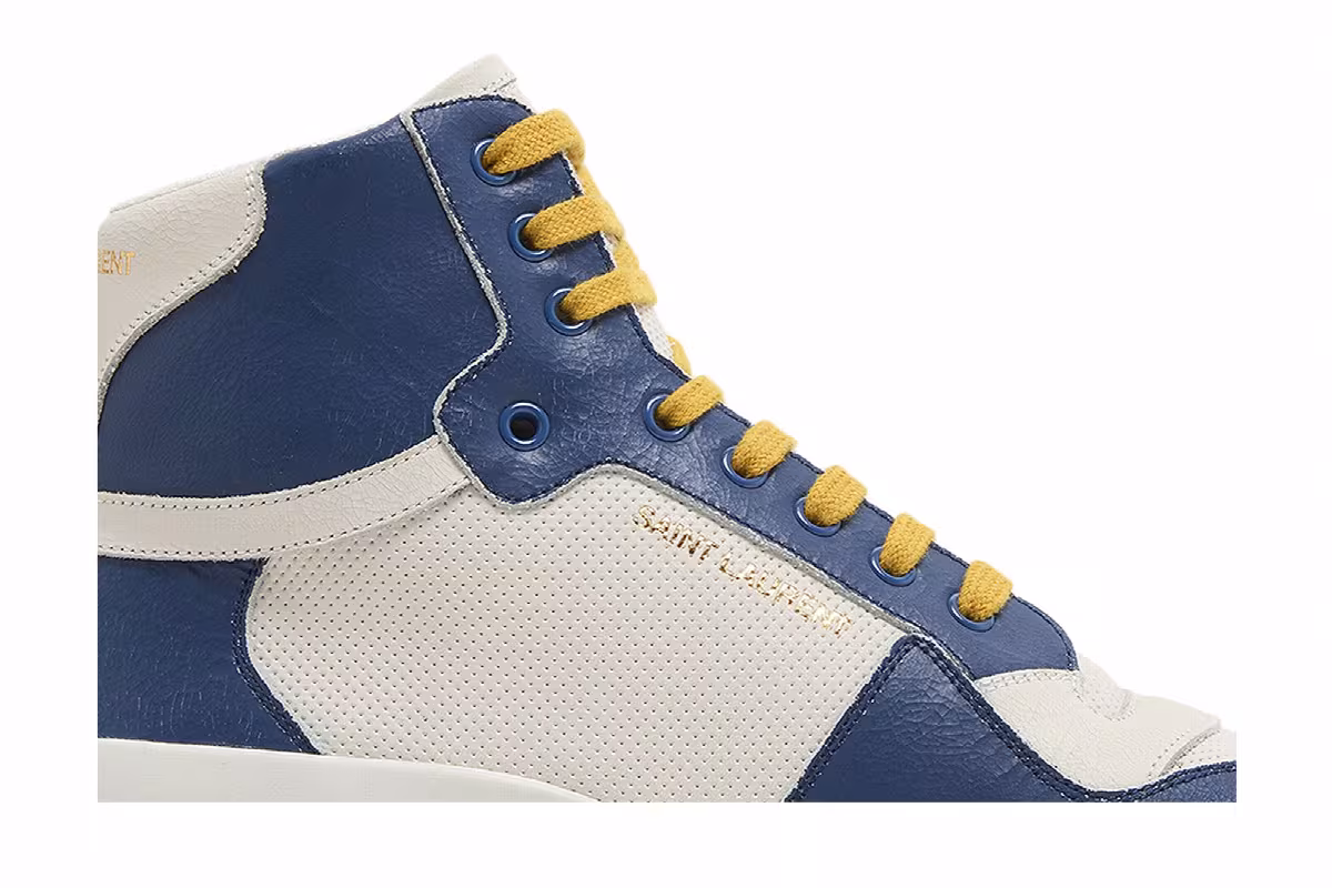 Saint Laurent SL-24 Mid Off White Light Navy, view 3