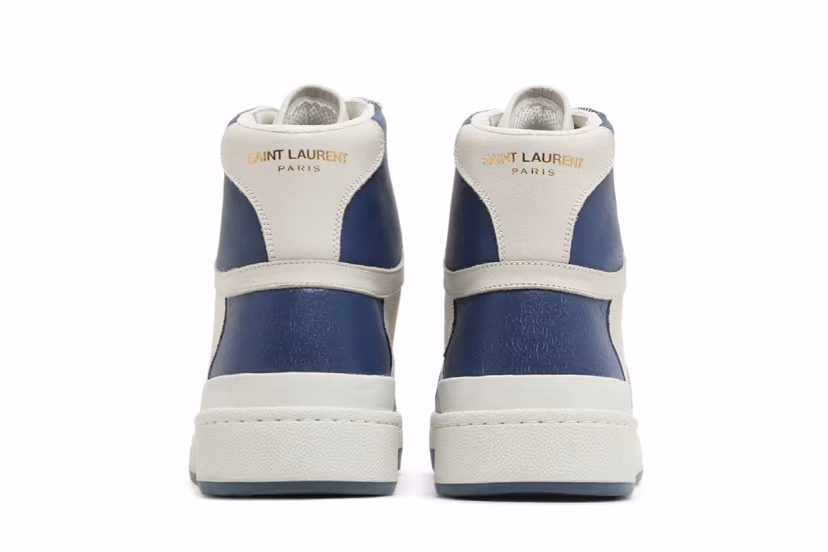 Saint Laurent SL-24 Mid Off White Light Navy, view 7