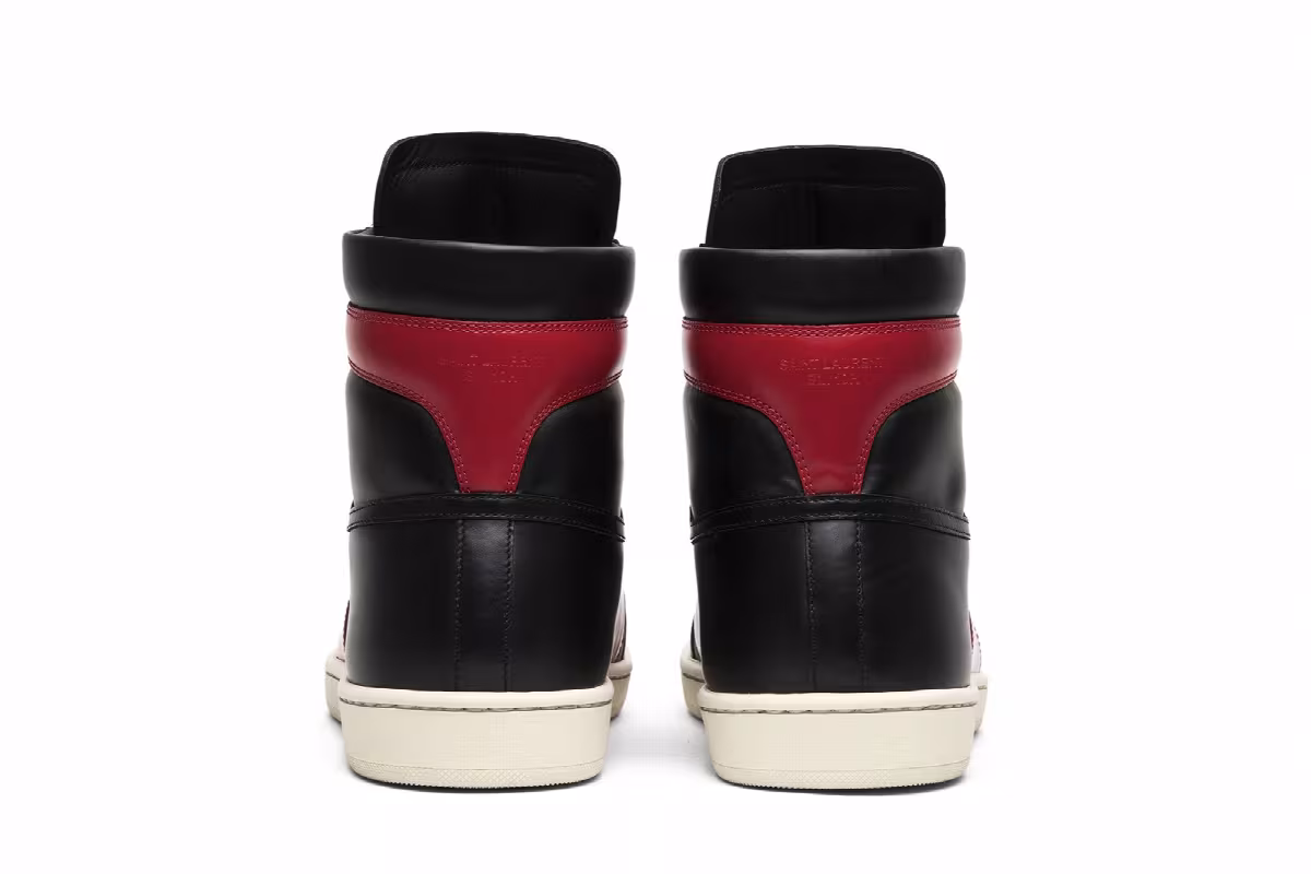 Saint Laurent SL-10 High Top Sneaker Red, view 7