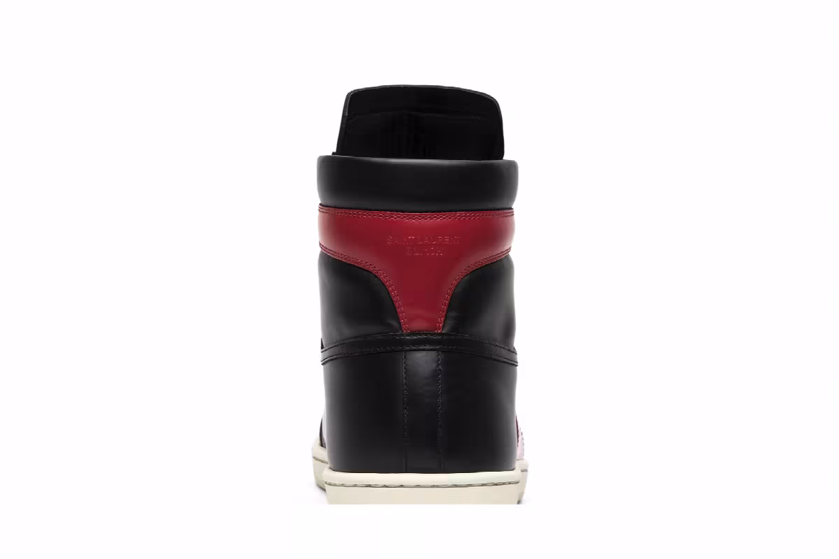Saint Laurent SL-10 High Top Sneaker Red, view 8