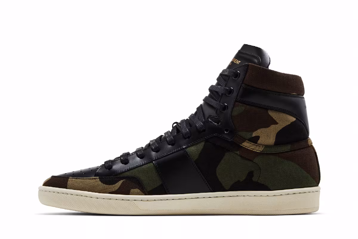 Saint Laurent SL-10 Military High Khaki Camo, view 4