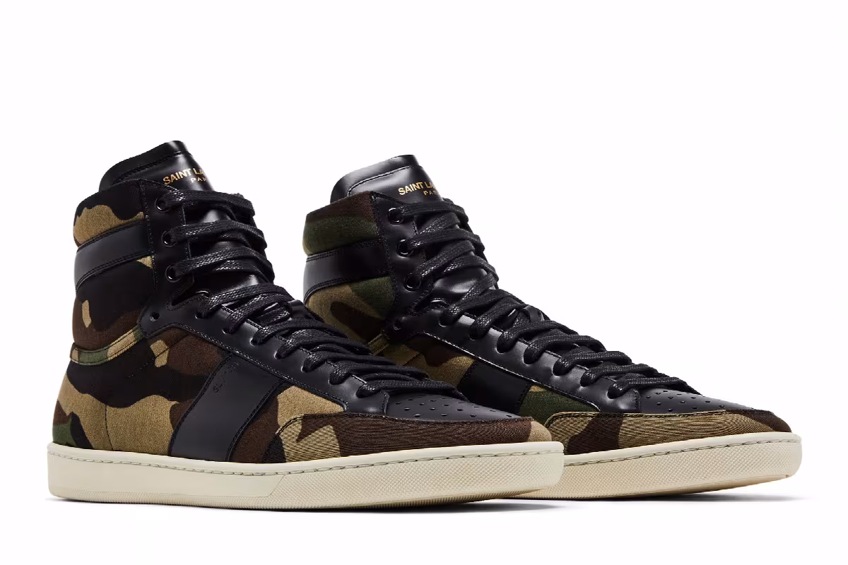 Saint Laurent SL-10 Military High Khaki Camo, view 9