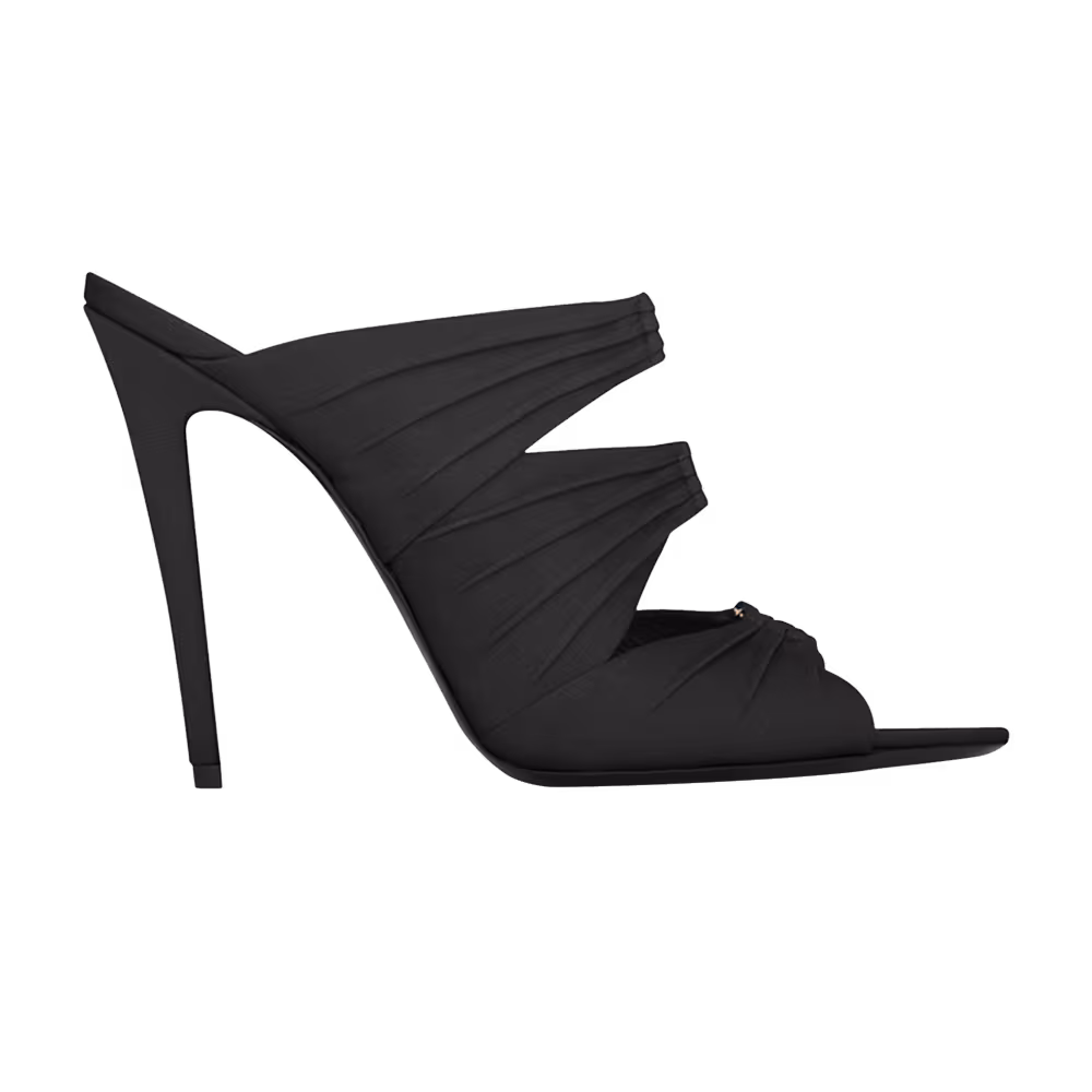Saint Laurent Women's Emilie Mule Sandal Black