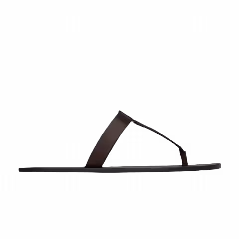 Saint Laurent Babylone Slide 'Dark Brown'