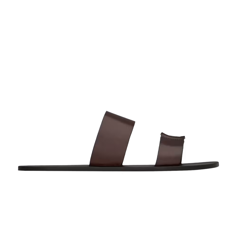 Saint Laurent Babylone Slide Ultra Dark Brown