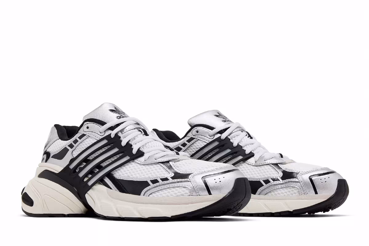 adidas Adistar XLG White Black Metallic Silver, view 9