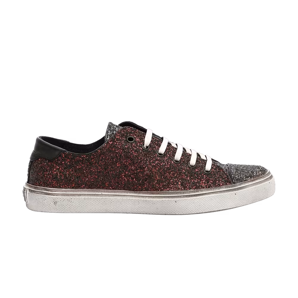 Saint Laurent Women's Bedford Low Glitter Midnight
