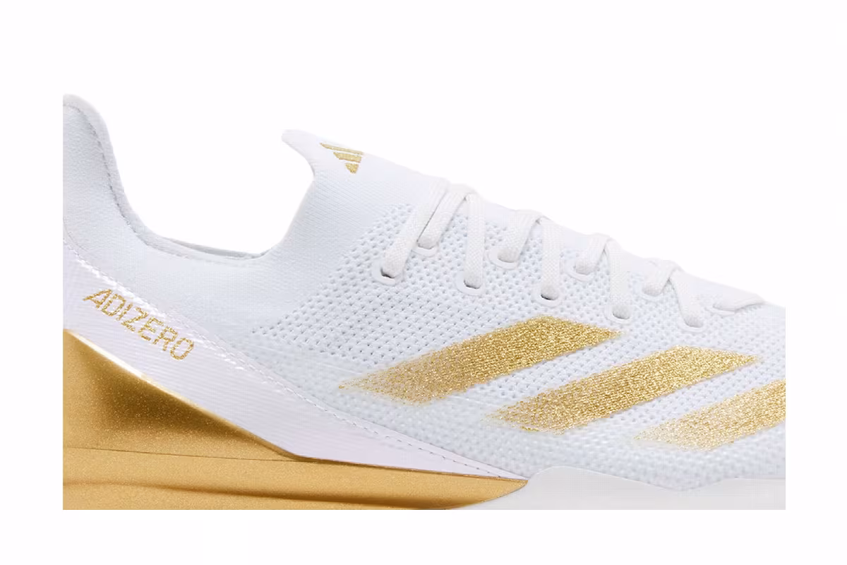 adidas Adizero Electric+ White Gold Metallic, view 3