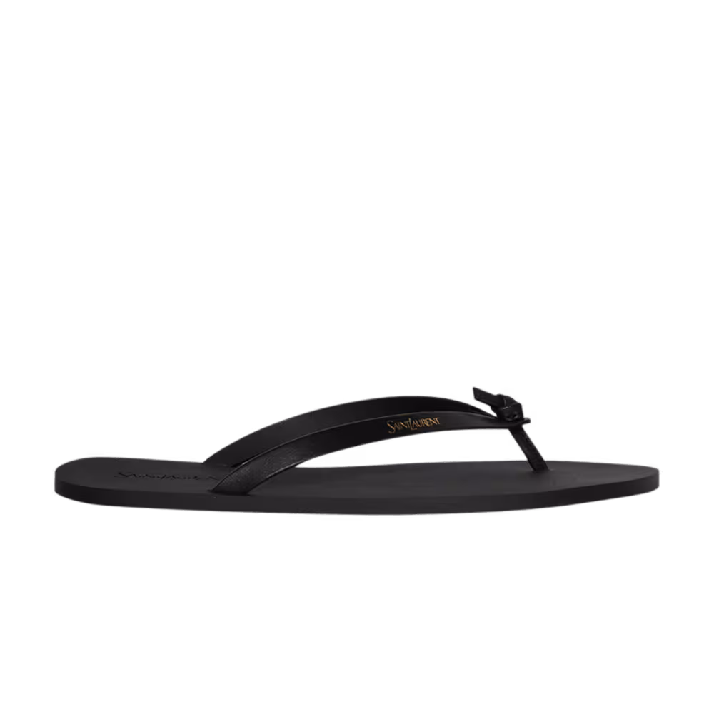 Saint Laurent Pool Flip Flop Black