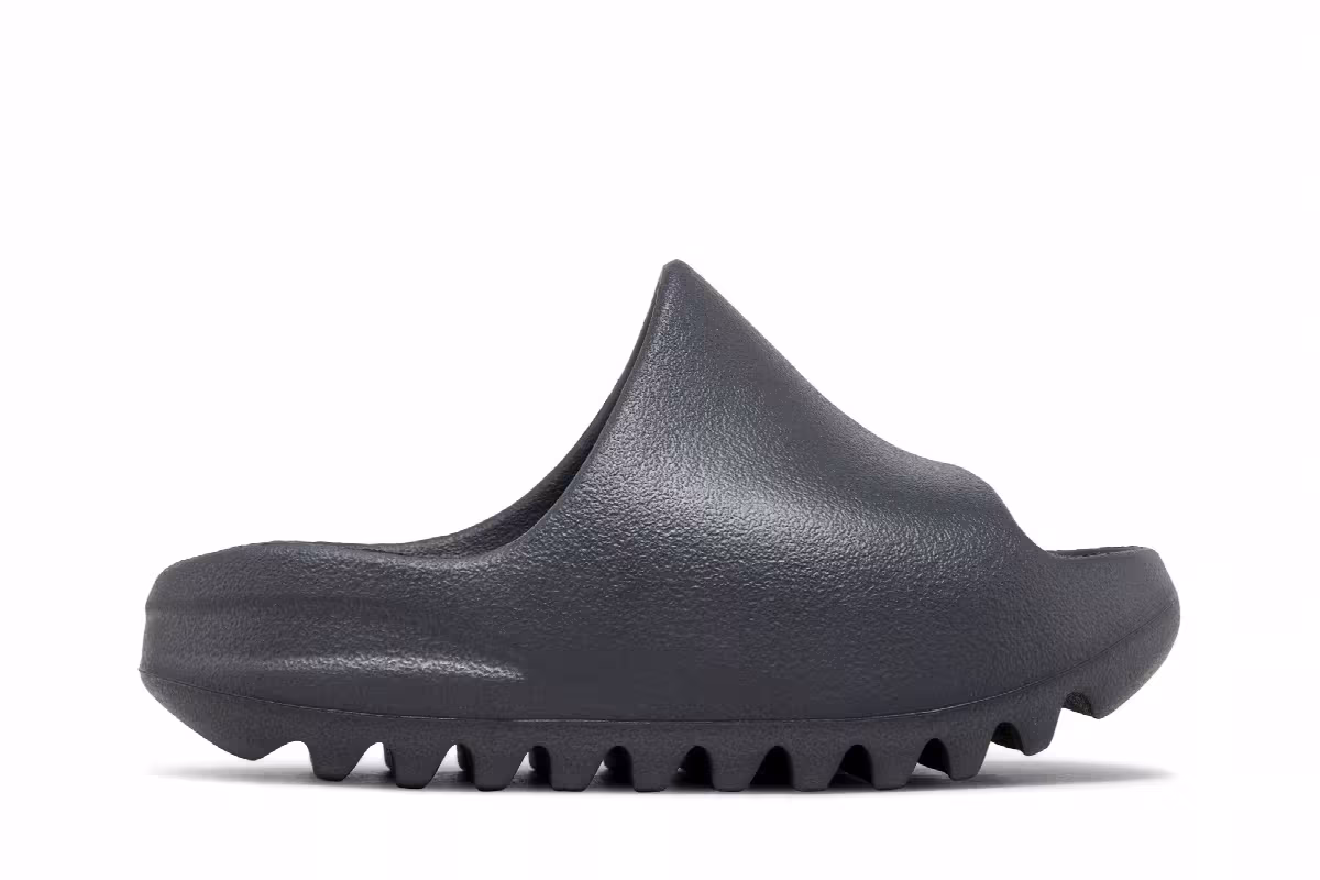 adidas Yeezy Slides Kids Slate Grey, view 2