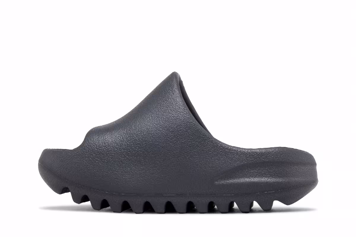 adidas Yeezy Slides Kids Slate Grey, view 4