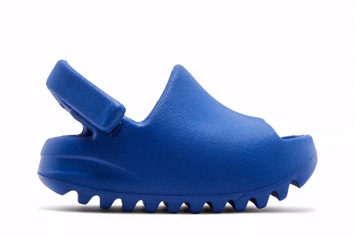 adidas Yeezy Slides Infants Azure, view 2