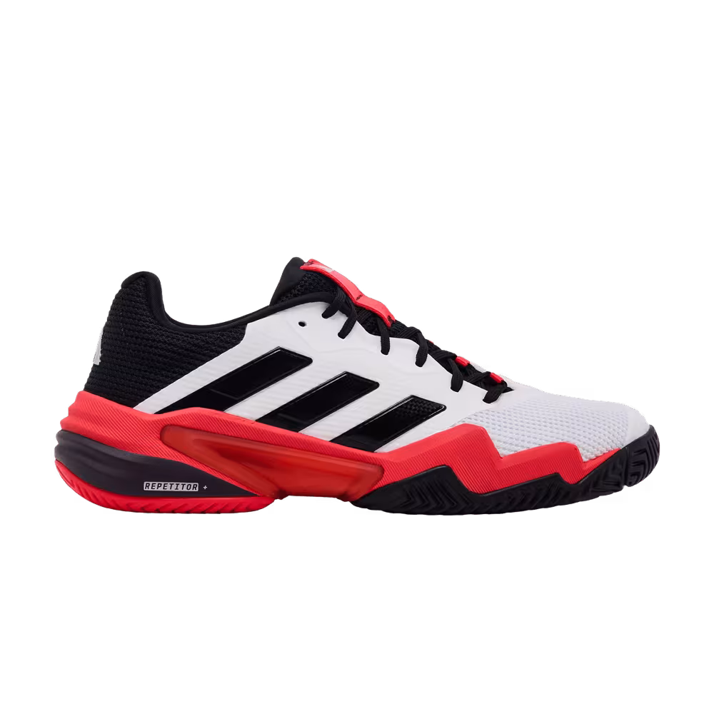 adidas Barricade 13 White Black Lucid Red