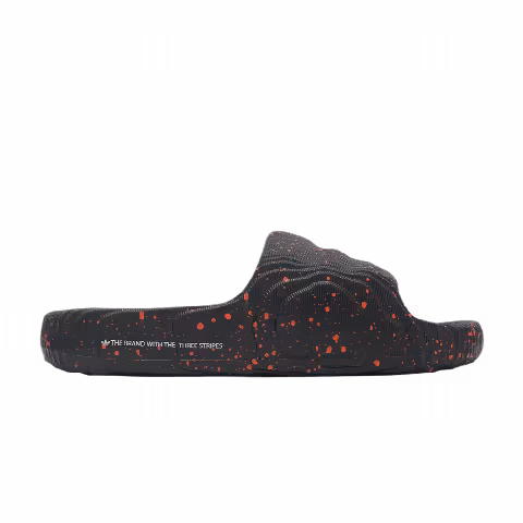 Adidas Adilette 22 Slide 'Black Orange Speckled'
