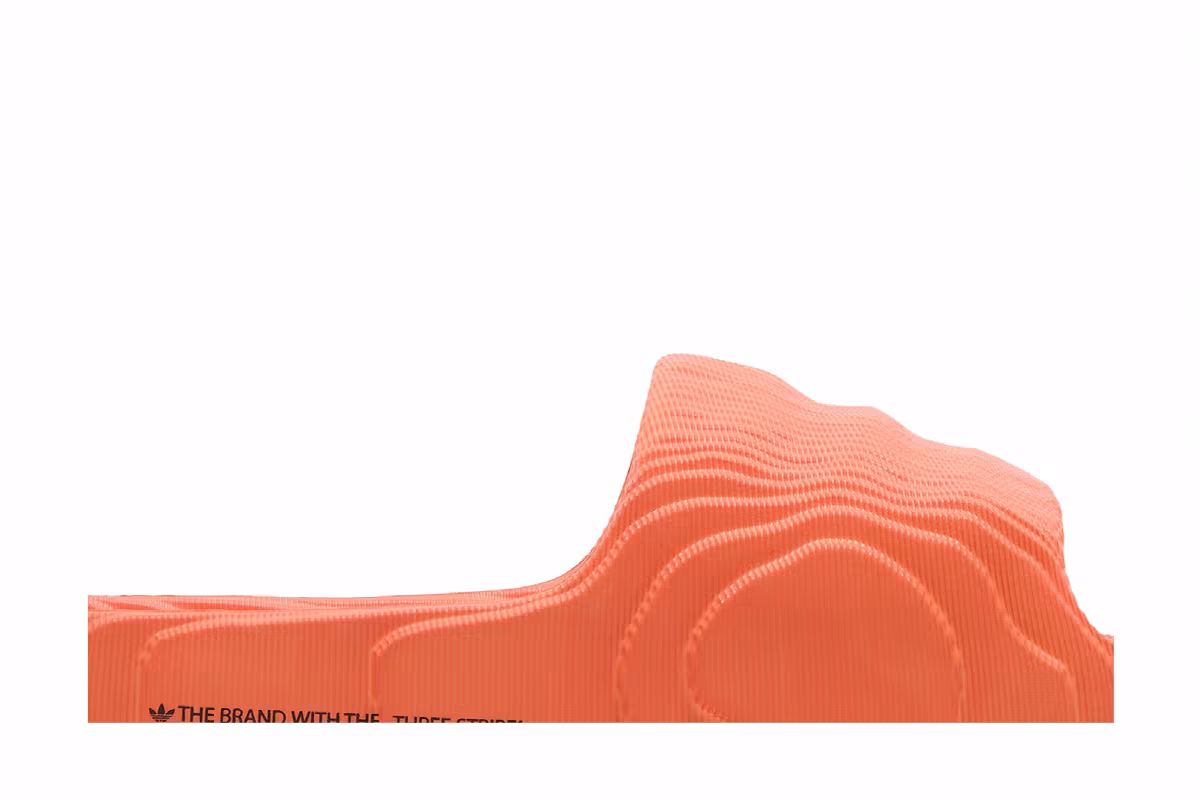 adidas Adilette 22 Slides Orange, view 3