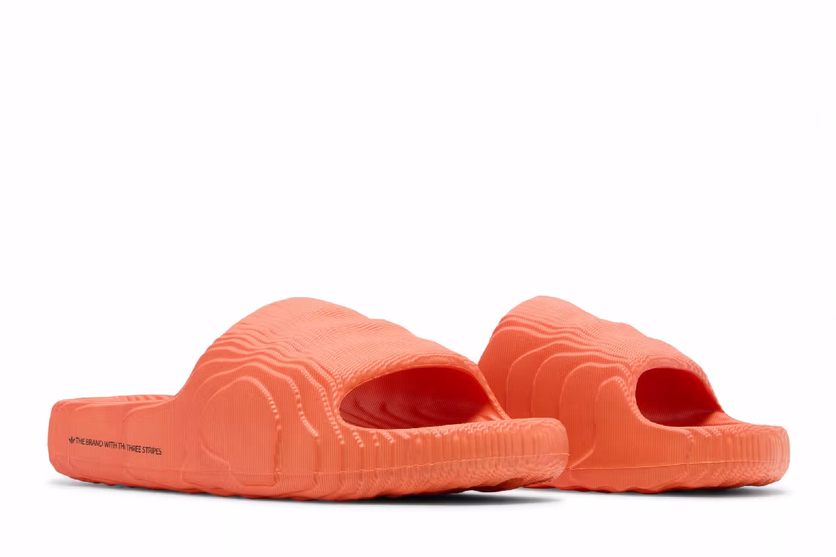 adidas Adilette 22 Slides Orange, view 9