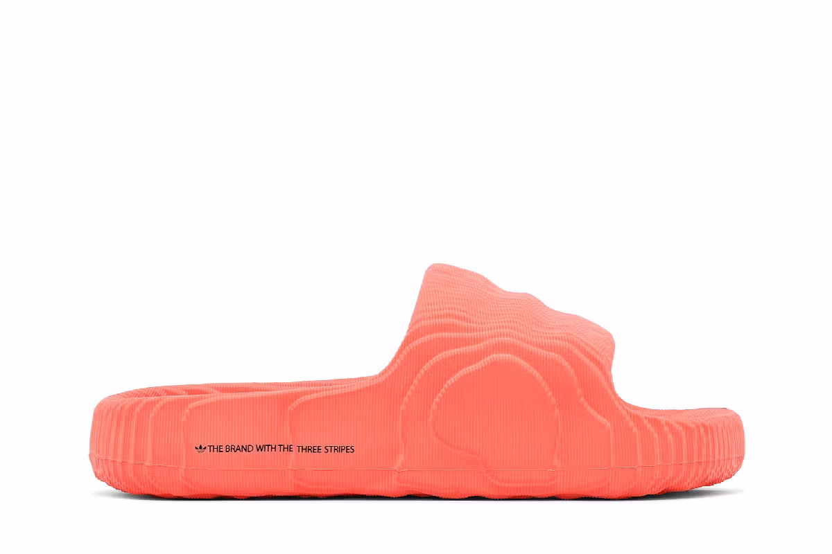 adidas Adilette 22 Slide Solar Red, view 2