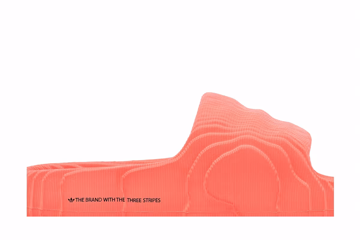 adidas Adilette 22 Slide Solar Red, view 3