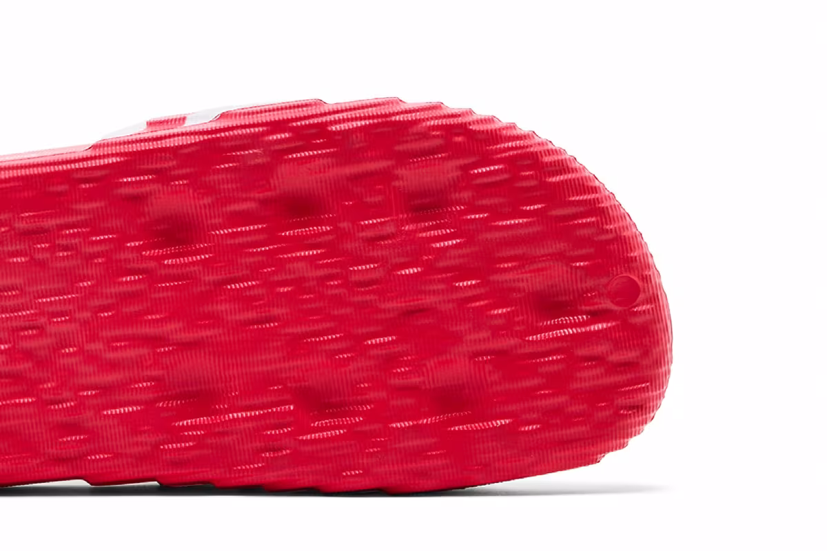 adidas Adilette 22 Slides Scarlet White, view 6