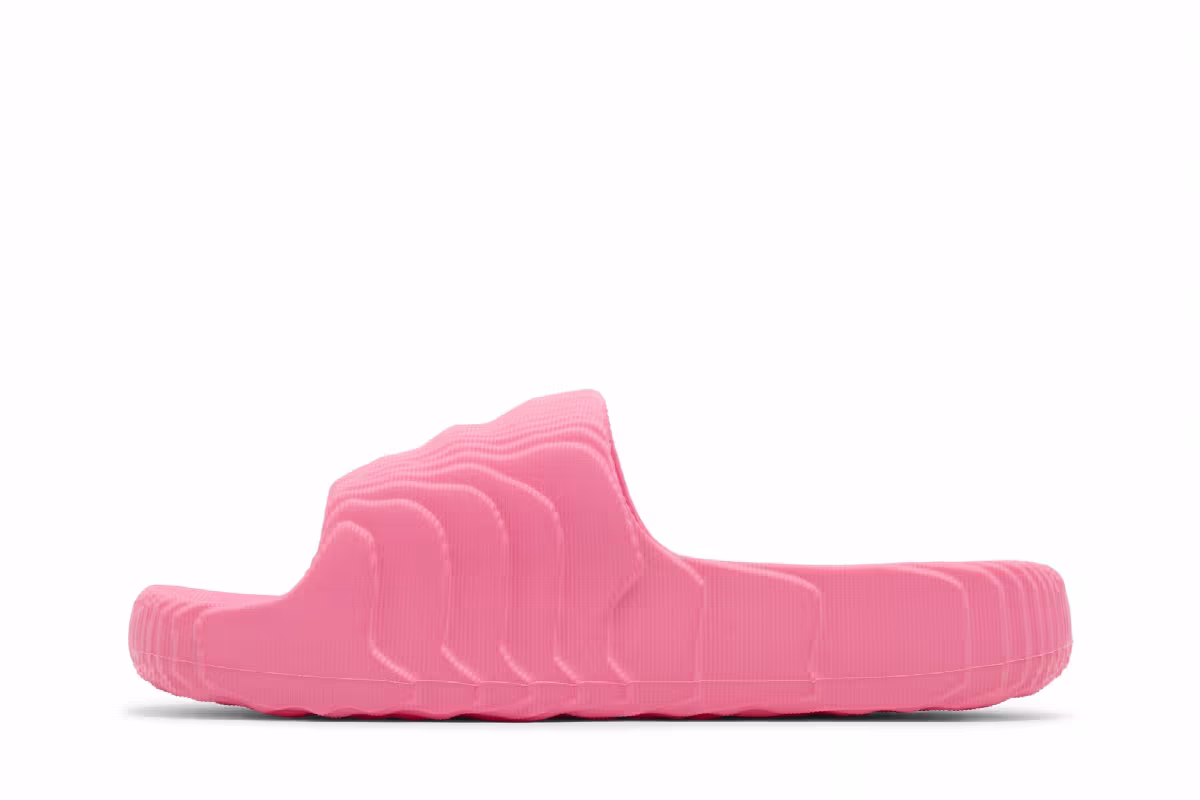 adidas Women's Adilette 22 Slides Lucid Pink, view 4