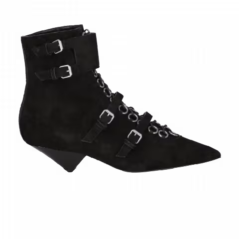 Saint Laurent Wmns Blaze Suede Ankle Boot 'Black'