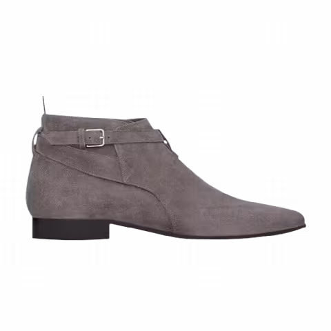 Saint Laurent Jodhpur Cropped Ankle Boot 'Road Grey'