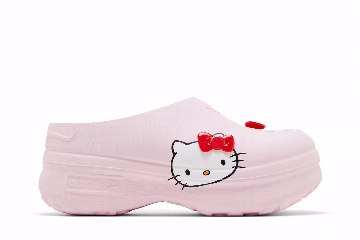 Hello Kitty x adidas Women's Adifom Stan Smith Mule 50th Anniversary Pack - Clear Pink, view 2