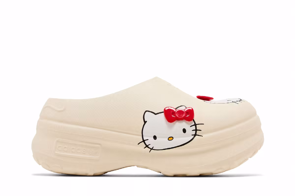 Hello Kitty x adidas Women's Adifom Stan Smith Mule 50th Anniversary Pack - Off White, view 2