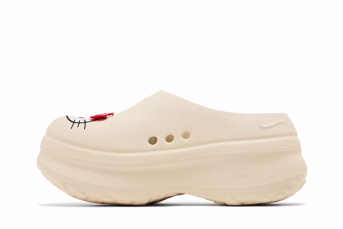 Hello Kitty x adidas Women's Adifom Stan Smith Mule 50th Anniversary Pack - Off White, view 4